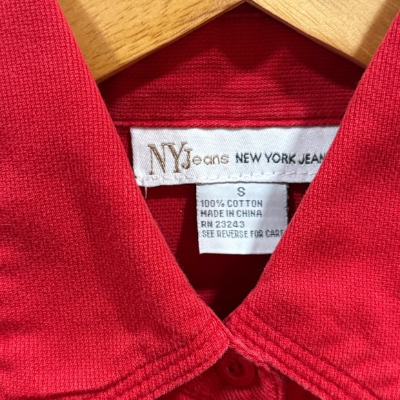 New York Jeans Cotton Corduroy Button Down Shirt Small - Picture 2 of 4